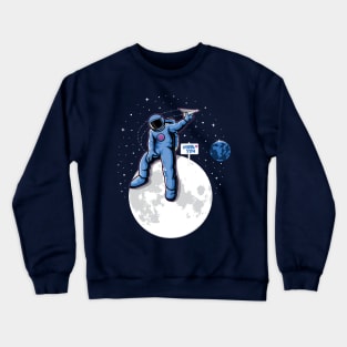 Astronaut Missing Earth Crewneck Sweatshirt